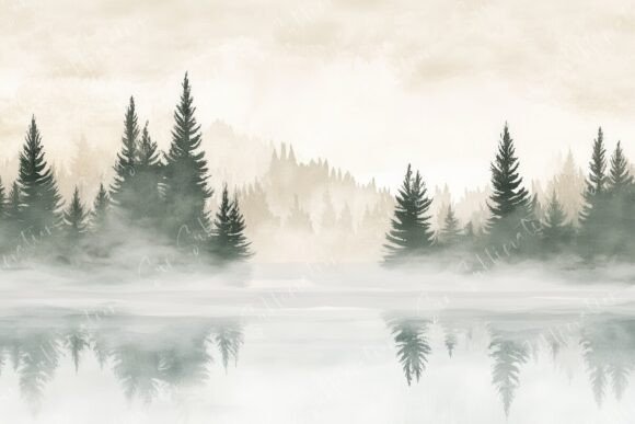 Download Serene Landscape a Misty Reflection - Premium Resources